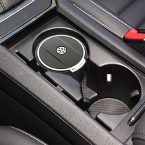 Dedicated to 2021 Volkswagen Lingdu modified car ashtray multi-function luminous ceramic bile can close the cover plate