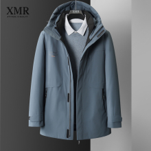 Youth hooded down jacket, men's new winter winter cold jacket, high-end down jacket