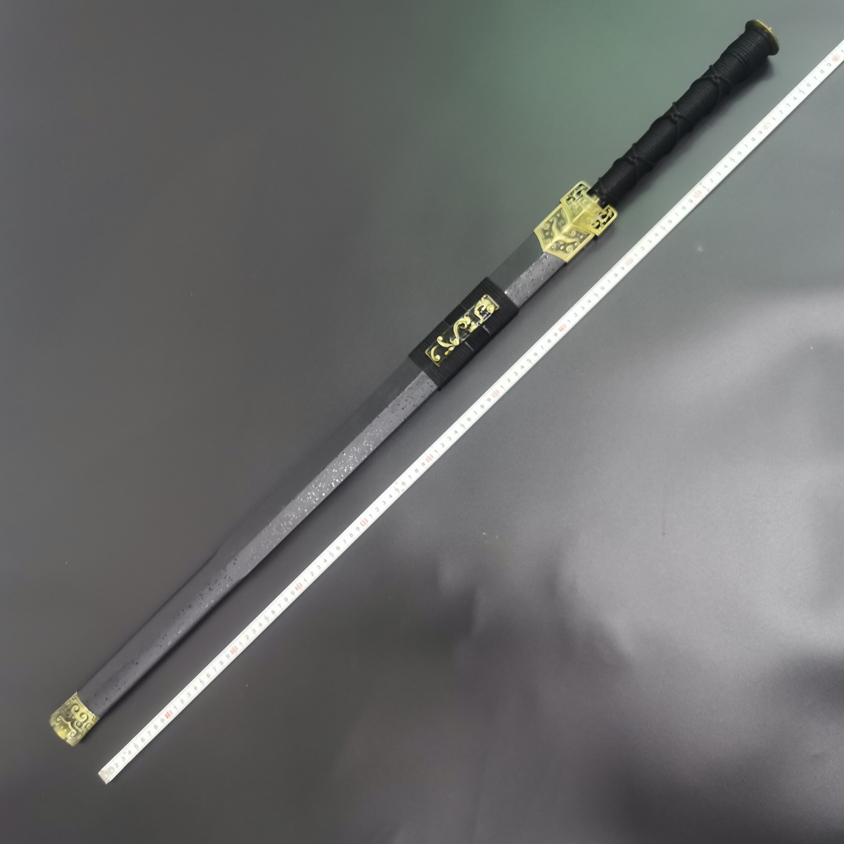 Xiaolong Han Sword Unopened Blade Dragon Quanchang Boom Knife Sword Craft Swing Accessories Collection High Manganese Steel 