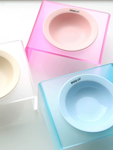 BD Bowl Ceramic Корейская летающая блюдца чаша вода для кошачья чаша для кошачья продукт горшок для домашних животных полки собачья чаша Джерси Акриловая чаша полки
