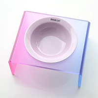 Фиолетовая летающая кастрюля+пудром -фиолетовая полка миски