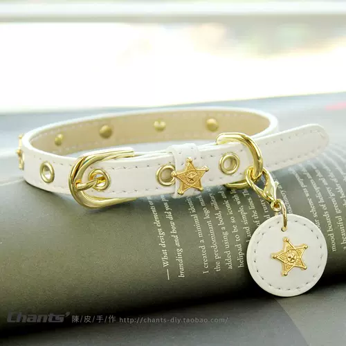 Кожура мандарина ручной работы, белый чокер, кожаный колокольчик, делается под заказ, домашний питомец, из натуральной кожи, кот