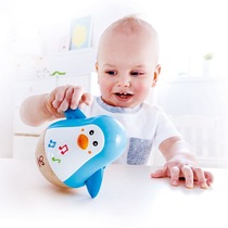 Hape Music Penguin Tumbler Детская развивающая музыкальная игрушка Раннее образование Просвещение Успокаивающая 6-9 месяцев 1-2 года