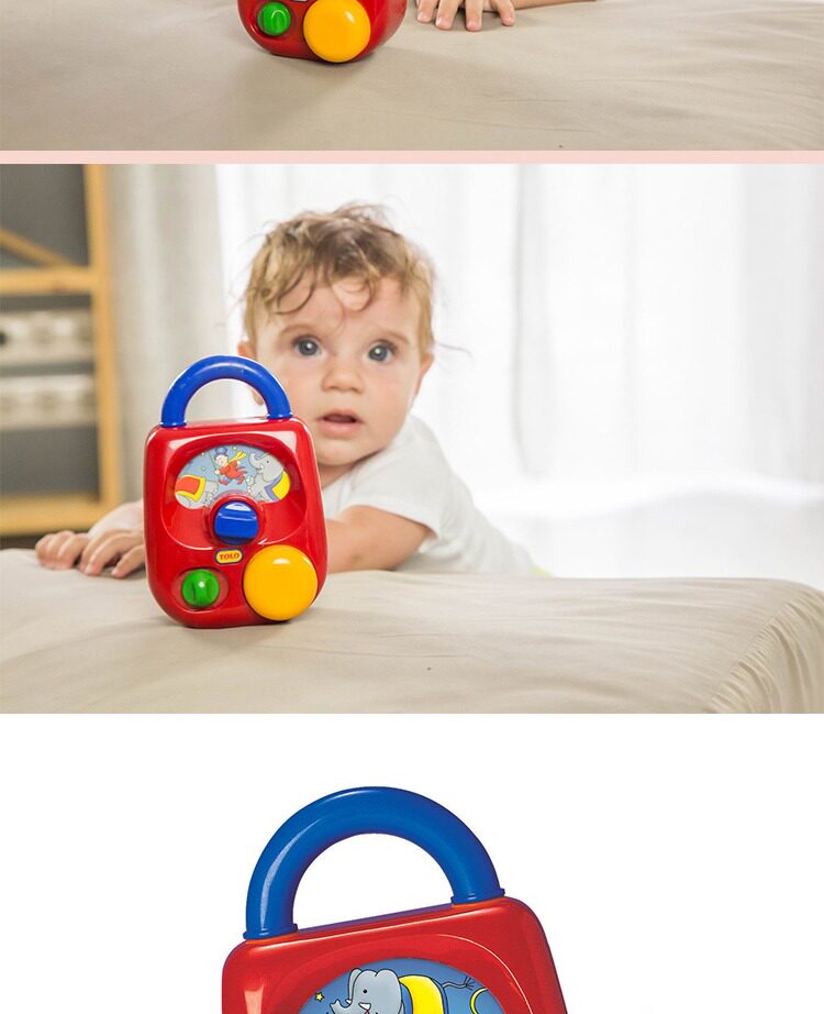 Музыкальные игрушки, шкатулки 英国tolo儿童手摇发条八音盒手提音乐盒玩具宝宝早教视听启蒙1岁3