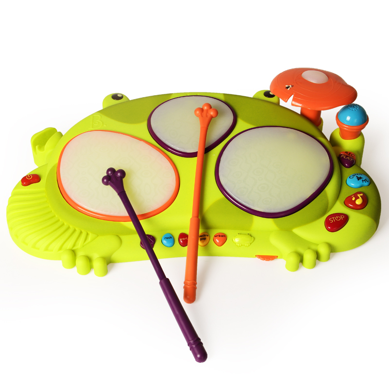 b toys frog drum