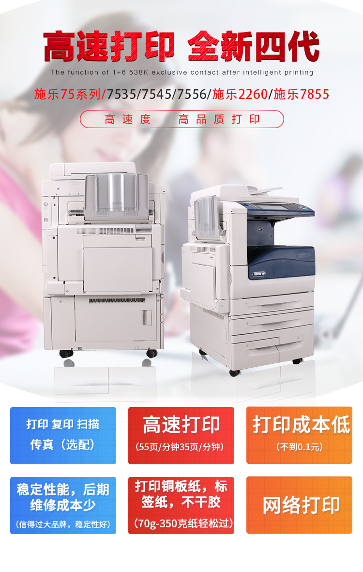 Máy photocopy in Xerox 7535 7556 5575 2265 7855 7835 - Máy photocopy đa chức năng