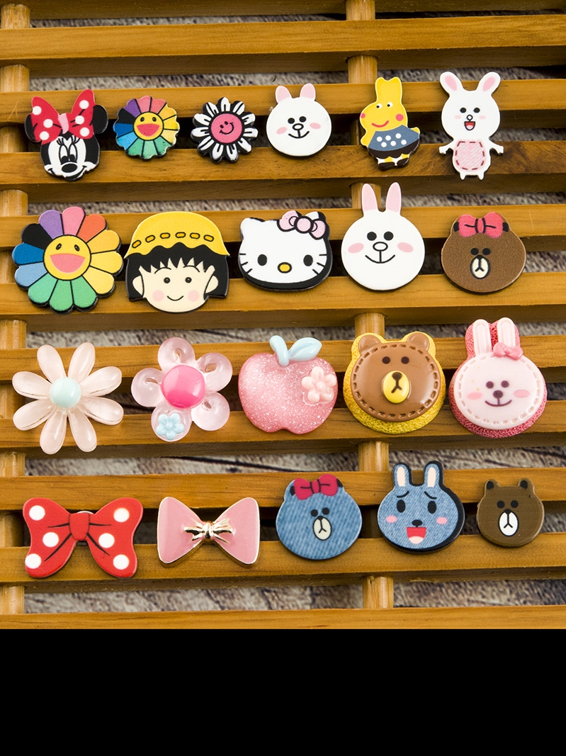 Children's cartoon color wild buttons Cute baby clothes buttons Sweater buttons Handmade DIY children's clothing baby buttons