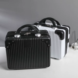 Портативная косметичка, вместительная и большая ретро сумка, чемодан, сумка-органайзер, 14 дюймов, в стиле Шанель