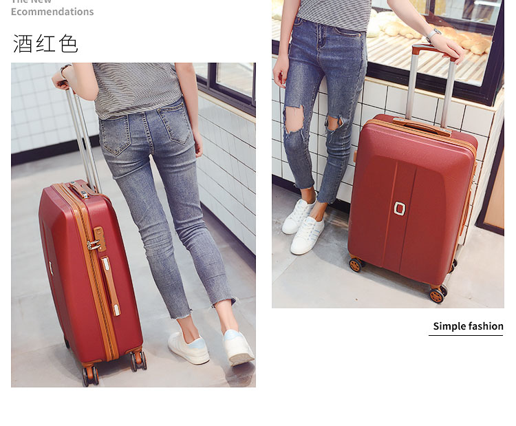 2018 triệu chiếc vali có bánh xe mini học sinh 24 inch trường hợp xe đẩy Han Xiao Khánh mới vali mật khẩu hộp nam vali bamozo