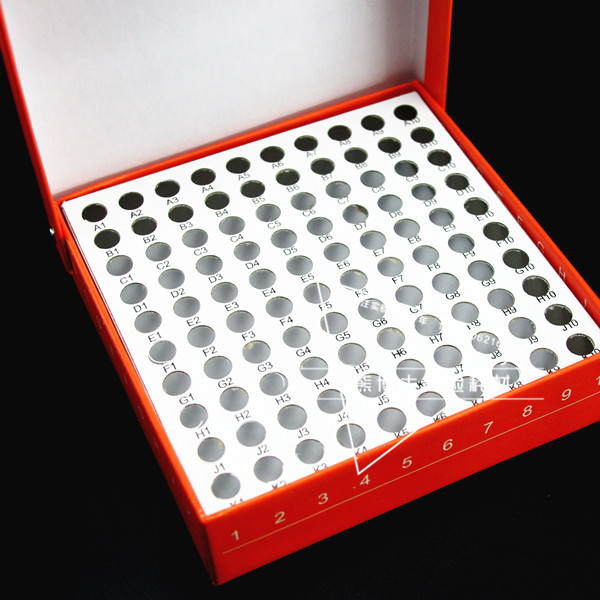 【熊博士实验耗材】0.5ml  100孔连盖离心管冷冻管纸盒