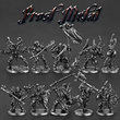 白铜金属魔兽族食人魔古代兵人模型手办成品桌面游戏摆件饰品玩具