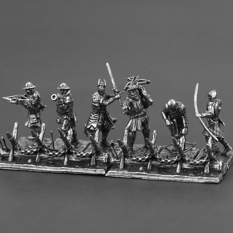 Alloy Metal War Chess Pieces, Ancient Medieval Legionary Soldier Toy Model, Desktop Game Ornament
