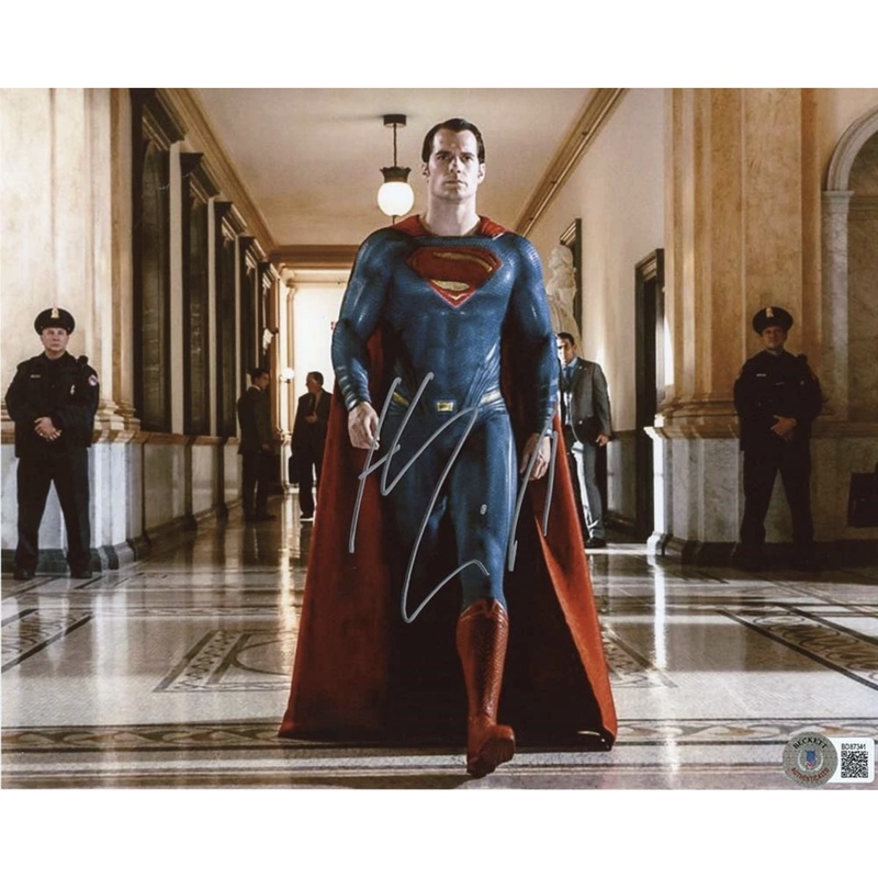 Batman Vs. Superman Henry Cavill Image Signature Photo with Certificate