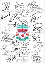 Liverpool Liverpools Liverpool All players Signature Photo Gerrard attached photo frame