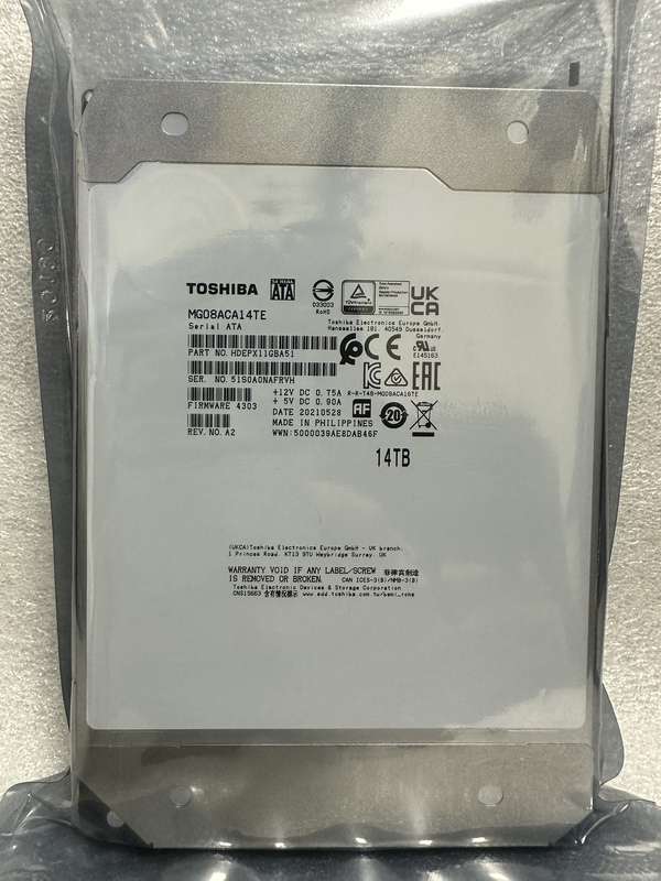 Toshiba 14t Hard Drive 16t Hard Drive Enterprise-Level Monitoring Mechanical Hard Drive Mg08Aca14Te Mg08Aca16Te