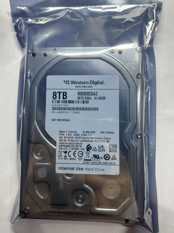 Western Digital 8t Surveillance Hard Drive Wd80Edaz Western Digital 8Tb Mechanical Hard Drive Desktop Disk Nas Storage Sata Disk