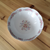 A rare Jingdezhen 678 Cultural Revolution old factory porcelain universe porcelain factory a large porcelain bowl with a lotus mouth including old fidelity