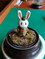 Cultural and creative boutique that year the rabbit resin army rabbit model