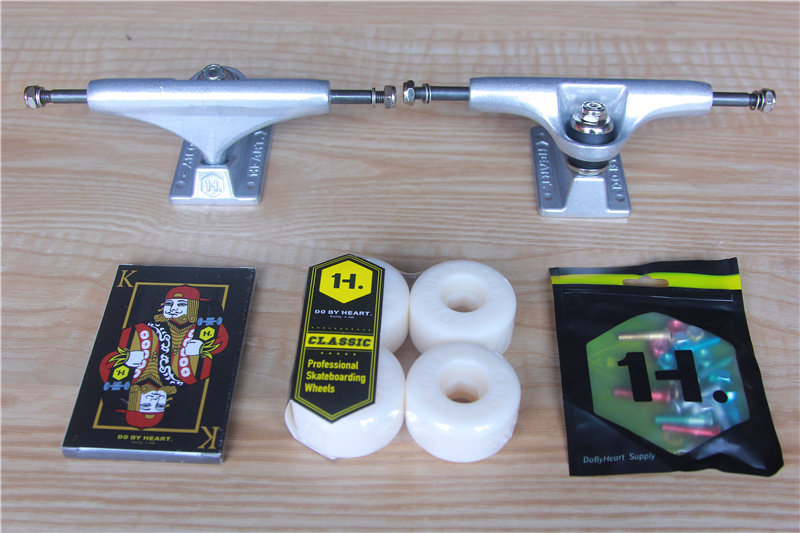  Double Empty Skateboard Bridge Bracket Accessories DBH Wheel Bearing Bridge Nails Black Silver