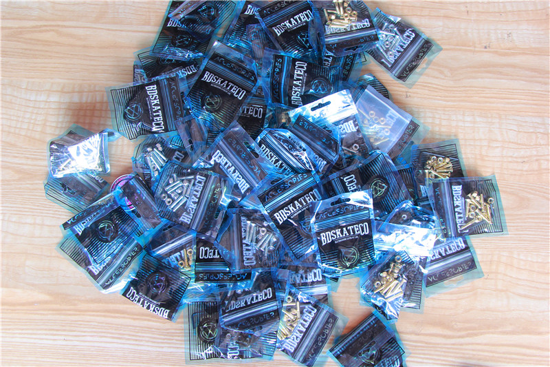 Spanish BD Skateboard Bridge Nail Plate Wearing Nail Black Gold Silver Color Note Color With Inner Hexagon