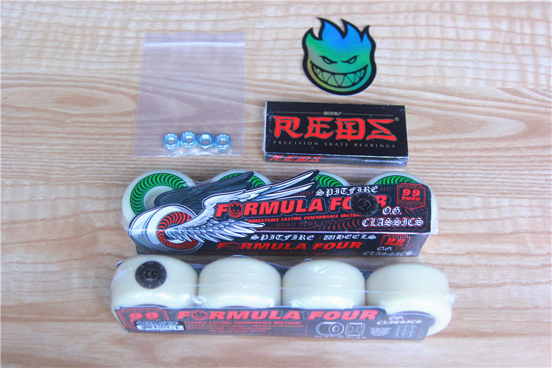 Imported skateboard wheel small fire man ricta first line big brand wheel special offer bond bearing nut