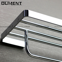 All-copper bath towel rack High-end clothes rack Bathroom minimalist hardware pendant Light luxury perforated towel rack