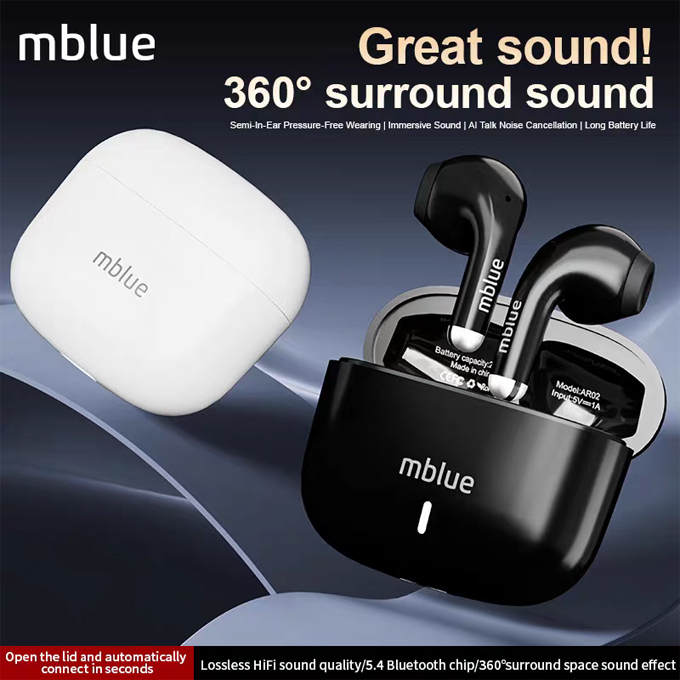 Meilan True Wireless Bluetooth Earphones, Earbud Design, with Anti-Leakage Soft Mouthpiece, Bluetooth 5.4, Affordable and Durable Meilan True Wireless Bluetooth Earphones, Earbud Design, with Anti-Leakage Soft Mouthpiece, Bluetooth 5.4, Affordable and Durable