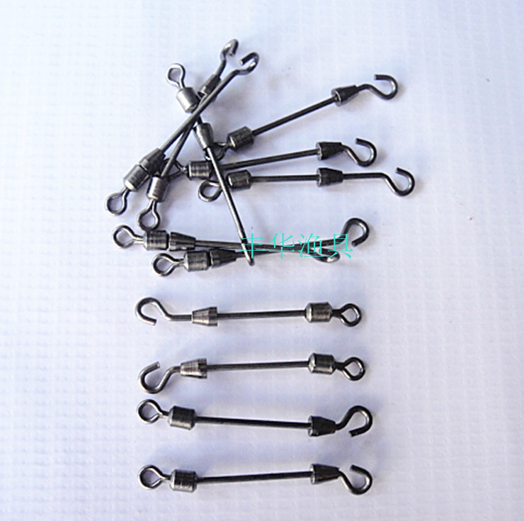Medium opening quick pin Metal connector lead leather seat Quick double head pin rotary ring fish wire fitting