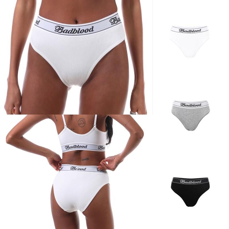 Korean Badblood Ribbed Sexy Panties for Women, American Style Hot Girl Sports Shorts, Can Be Worn as an Inner Layer or as Outerwear, Trendy