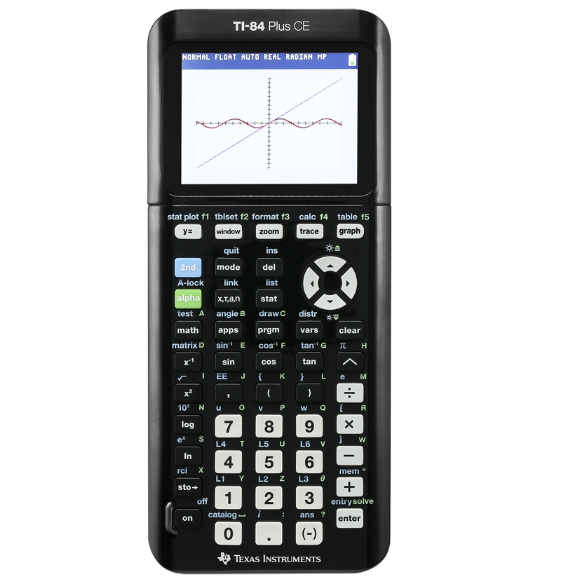 Texas Instruments TI-84 PLUS CE color screen Graphic Drawing Calculator SAT AP Exam ti84 Computer