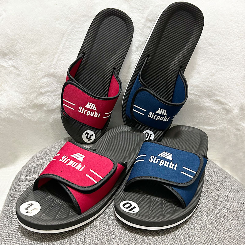 Hong Kong Imported Taiwanese Foam Flat-Soled Anti-Odor Velcro Slippers, Non-Slip, Durable Indoor and Outdoor Slippers for Men and Women