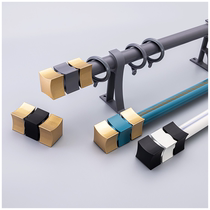 Customized curtains Roman pole single pole double pole side mount modern simple aluminum alloy thickened mute Roman column