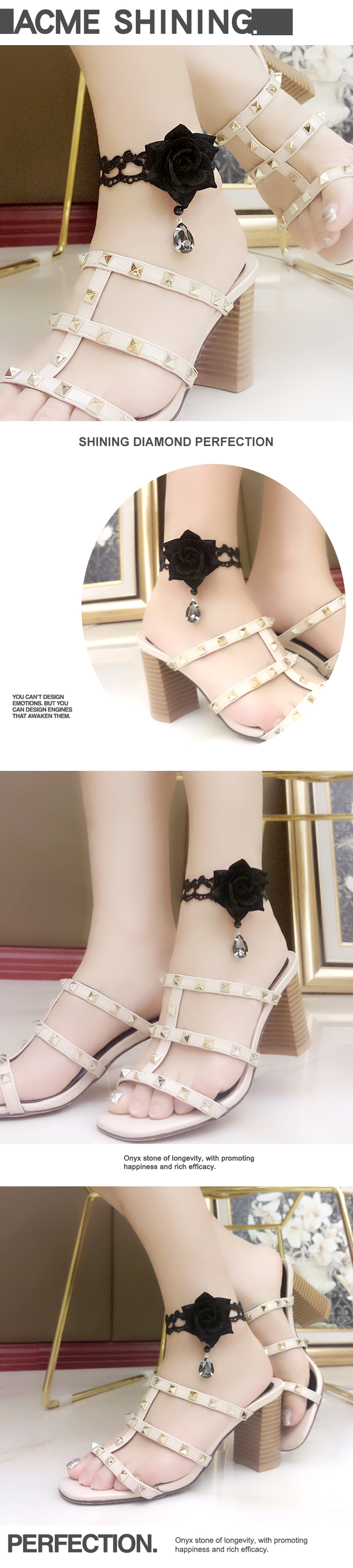 Chaine de cheville Femme en Dentelle - Ref 3104457 Image 7