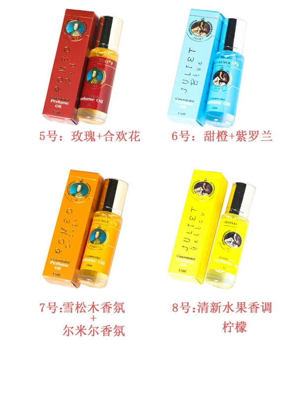 Nước hoa Nga Mini chai nước hoa nước hoa Bao bì cá nhân 15ml 8 hương vị để mua năm