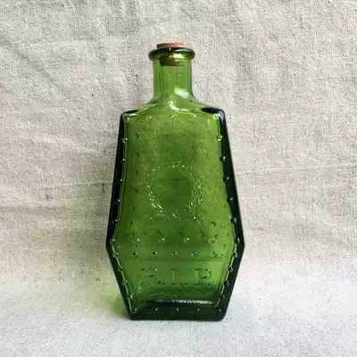vintage 70 Wheaton Coffin-shaped Poison Bottle Large Non-NBHD NGAP(Green)
