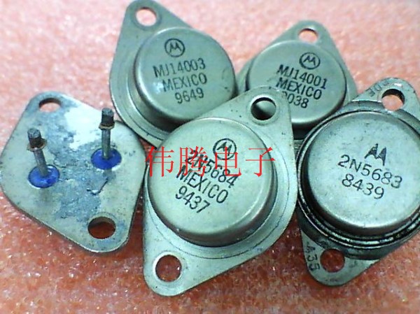 Dismantling P channel power tube 2N5683 2N5684 MJ14001 MJ14003 test qualified