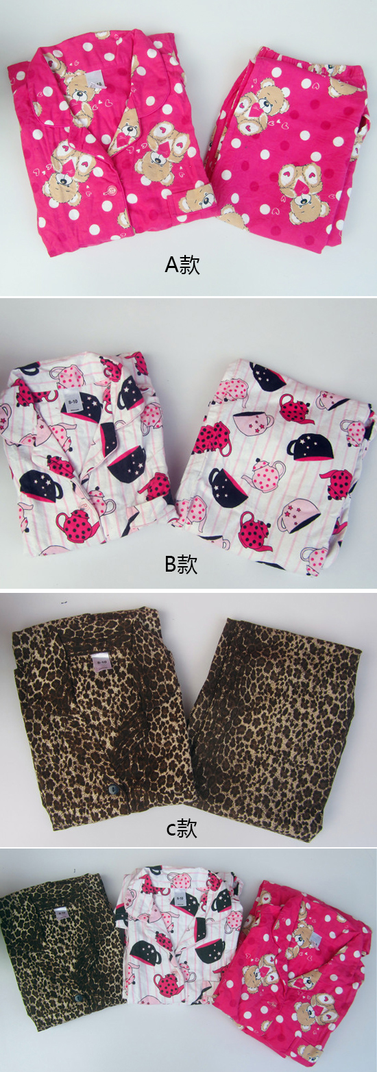 Phong cách mùa xuân và mùa thu của phụ nữ ấm áp mềm mại Flannel Cotton dài tay Quần Pyjama Đặt kích thước lớn Dịch vụ gia đình đồ bộ thun cotton mặc nhà cao cấp
