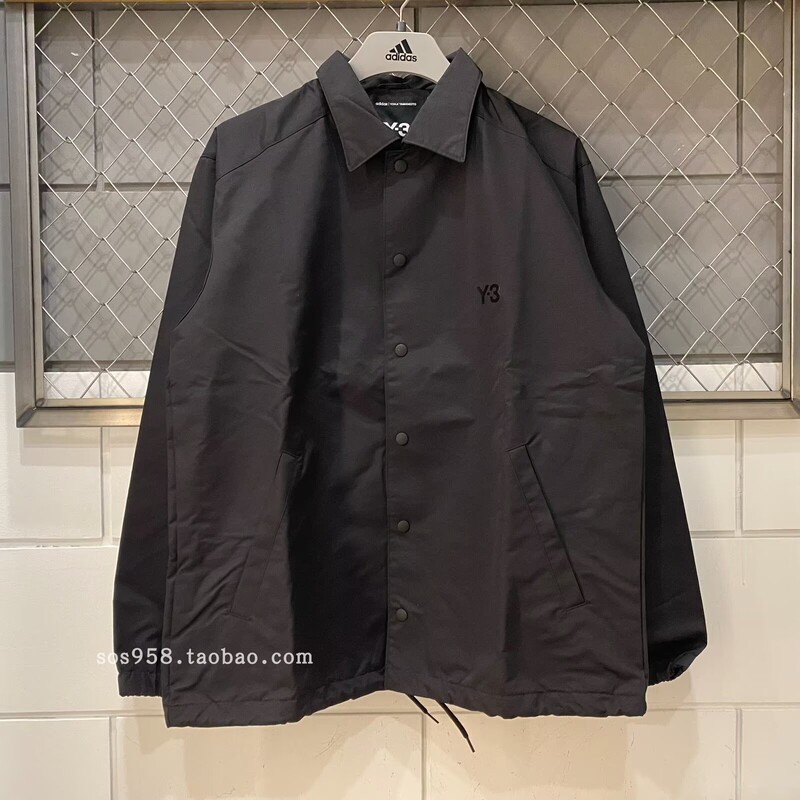 Adidas Y-3 Bird Print Classic Loose Retro Lapel Coach Jacket Iw2473