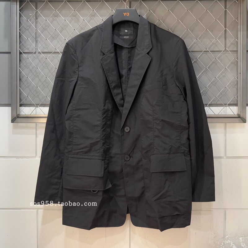 Adidas Y-3 Cr Nyl Blazer Multi-Pocket Retro Workwear Suit Jacket H63047 Adidas Y-3 Cr Nyl Blazer Multi-Pocket Retro Workwear Suit Jacket H63047