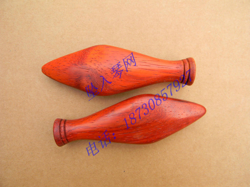 Manufacturer direct marketing horse head harmonica accessories horse head harmonica shaft handle red wood shaft handle for sale in pairs