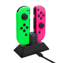  Switch left and right handle double-seat charger Joy-Con two-in-one handle Double-seat charger Small handle Charging base