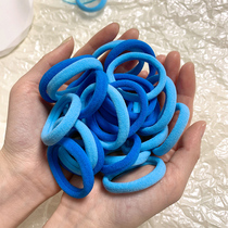 Colored head rope female high elastic base coarse leather gluten horsetail hair ring brief box equipped with no seam leather cover 100 hitch