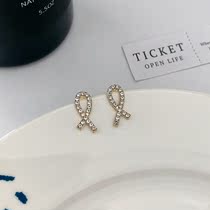 S925 silver needle earrings women small and exquisite earrings 2021 New Tide network red light luxury high grade atmospheric ear jewelry
