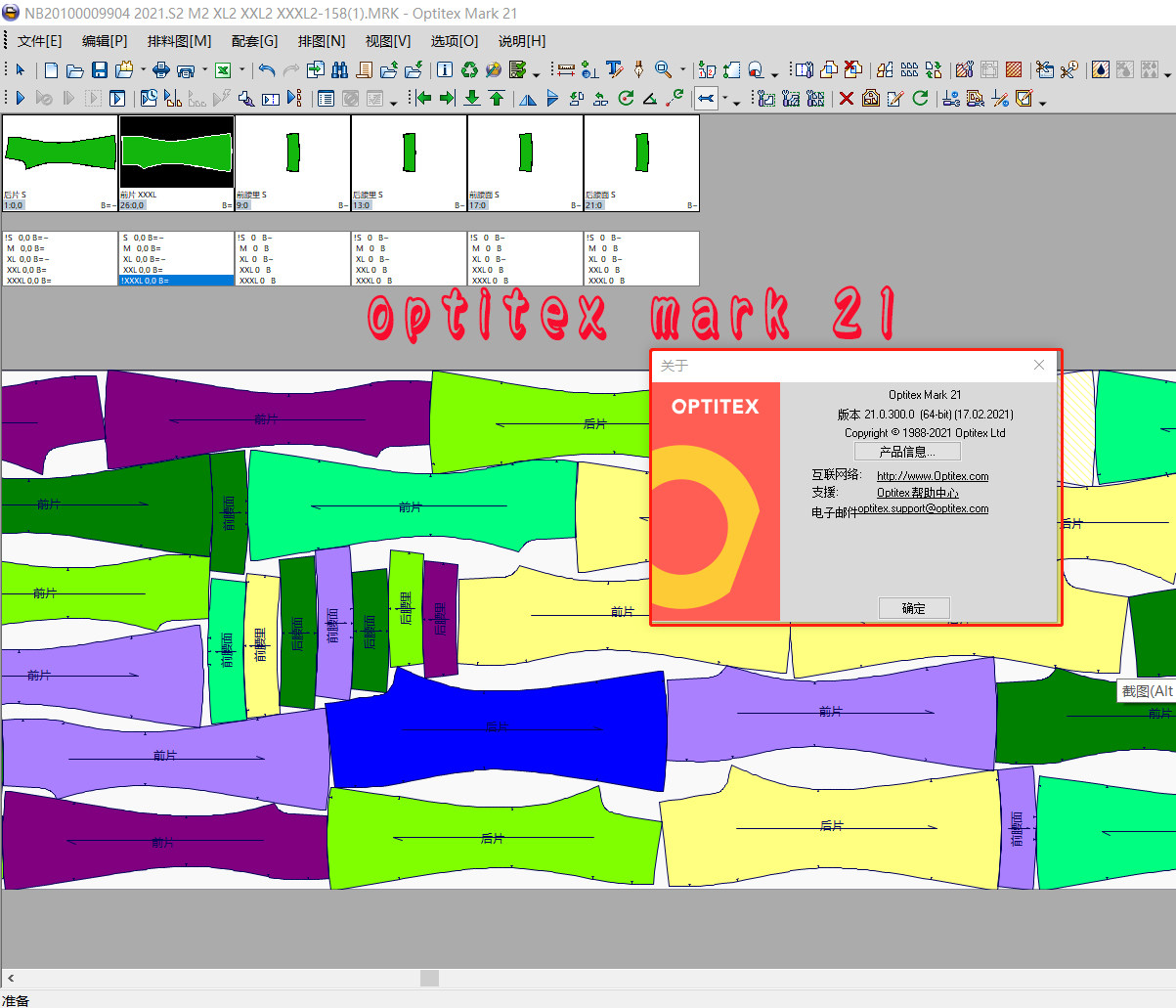 PGMCAD21 optitex21 nest7.0 clothing cad software with multicore super
