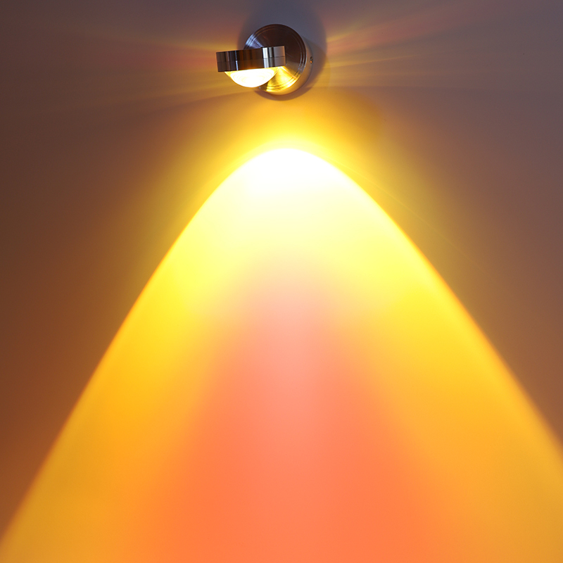 Sunset Never Sets Spotlight, Foyer Mural Spotlight, Surface-Mounted Small Hill Recessed Corridor Ambient Light, Adjustable Angle