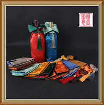Tang Dynasty Hanyi New Product Modern Chinese Style Imitation Silk Dark Flower Brocade Wine Bottle Set Red Wine Set Wine Set AB Version Multi-Color