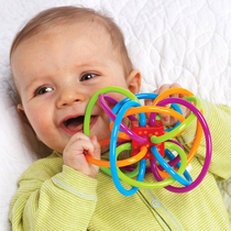 Manhattan Teether ball Baby bite music Baby hand grab molar stick toy New packaging Genuine with anti-counterfeiting