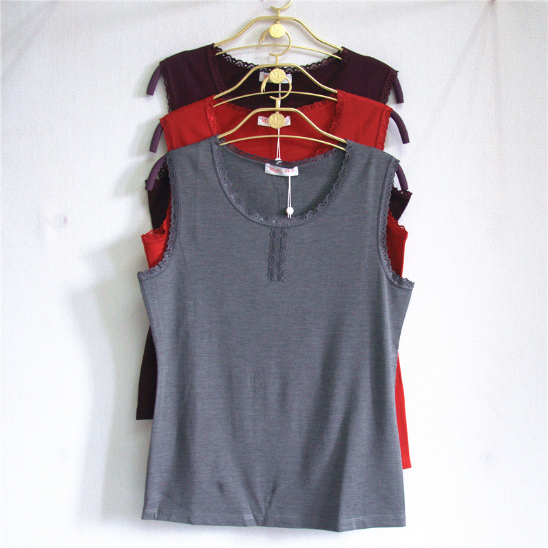 Manny Fen Autumn Winter New Light Wick Suede Round Collar Warm Vest 20211123 Comfort Thickened Lingerie Woman