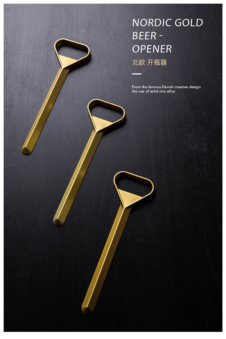Золотая открывашка, креативная ручка, универсальная отвертка, гаечный ключ, простой и элегантный дизайн 