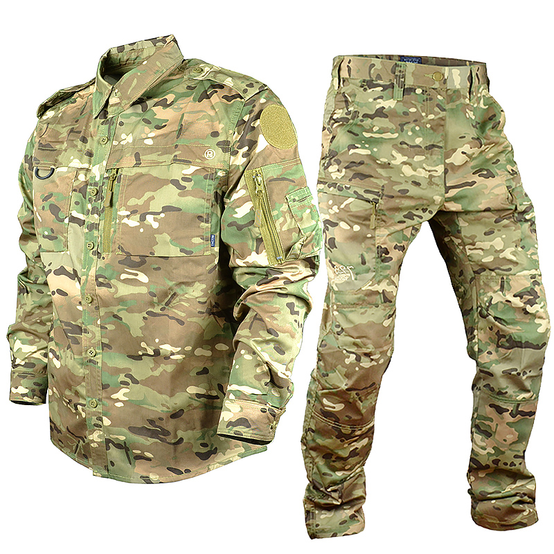 Outdoor Leisure Military Fan Clothing All Terrain Camouflage Suit Men Field Multicolored Suit Tactical MC Army Brigade Tooling 